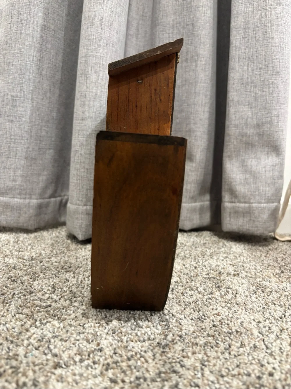 Vintage Wooden Noah’s Ark shaped Trinket or knickknack Display Shelf 1990s